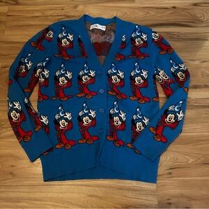 Disney Blue Cardigan with Mickey Mouse Design